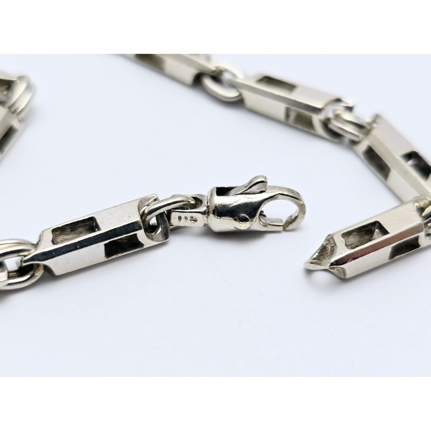 10K White Gold Custom Link Chain Necklace