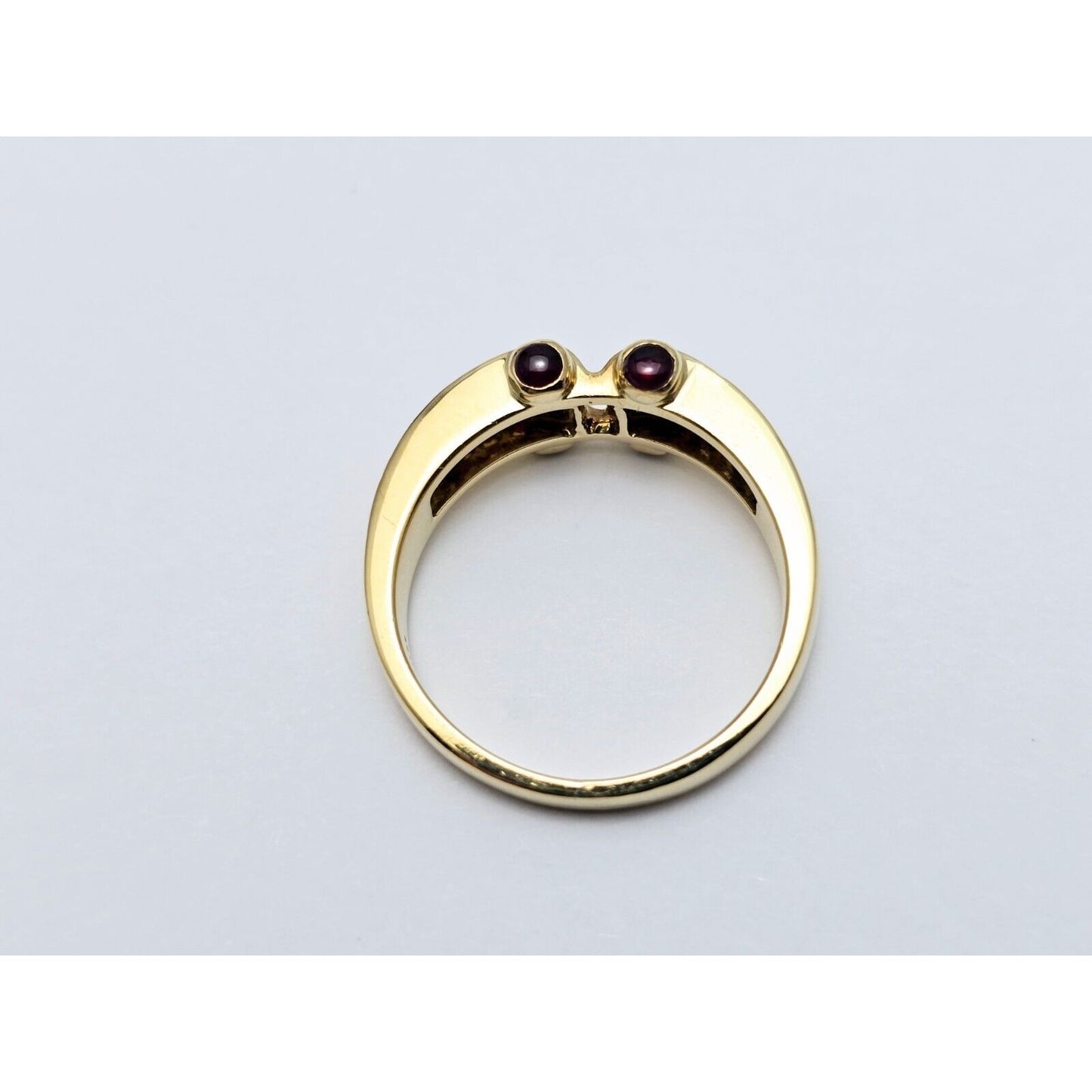 18K Yellow Gold Ruby & Diamond Ring