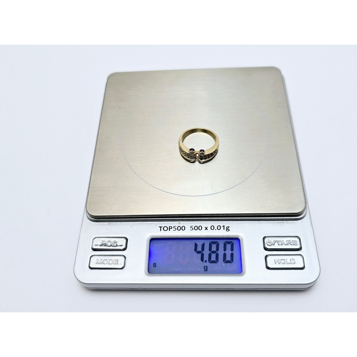 18K Yellow Gold Ruby & Diamond Ring