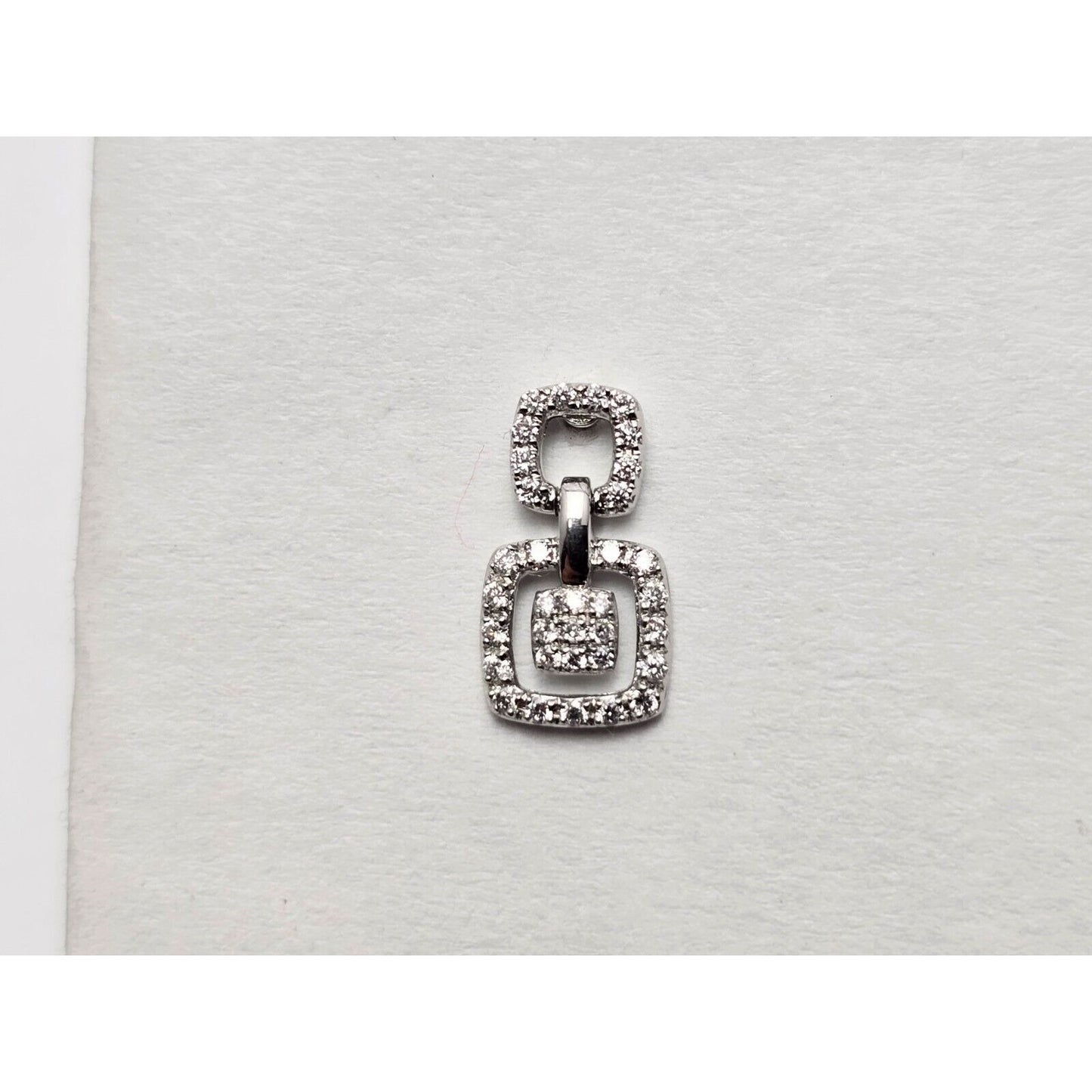 Bony Levy 18K White Gold Square Dangle Diamond Stud Earrings