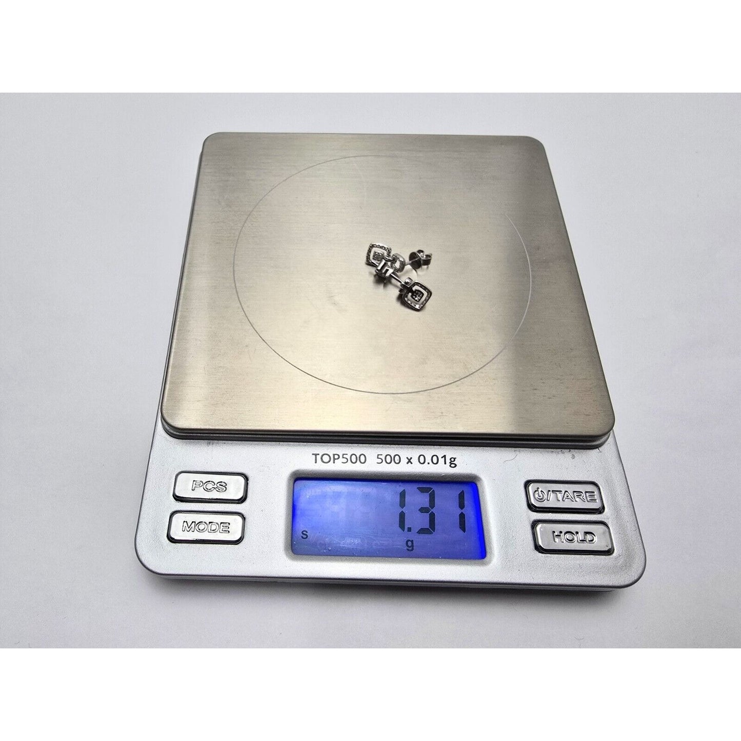 Bony Levy 18K White Gold Square Dangle Diamond Stud Earrings