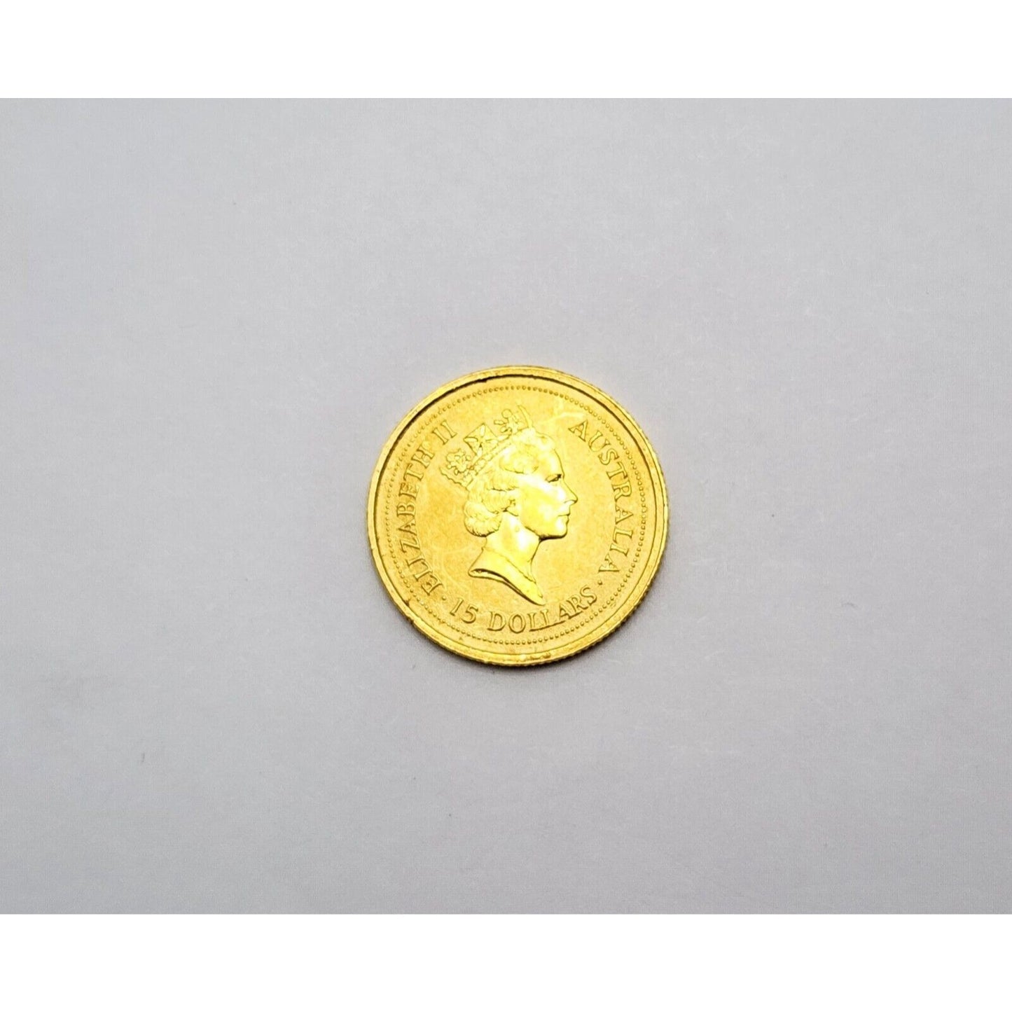 1997 Australian Elizabeth II 15 Dollars 3rd Portrait Kangaroo Gold Proof Coin