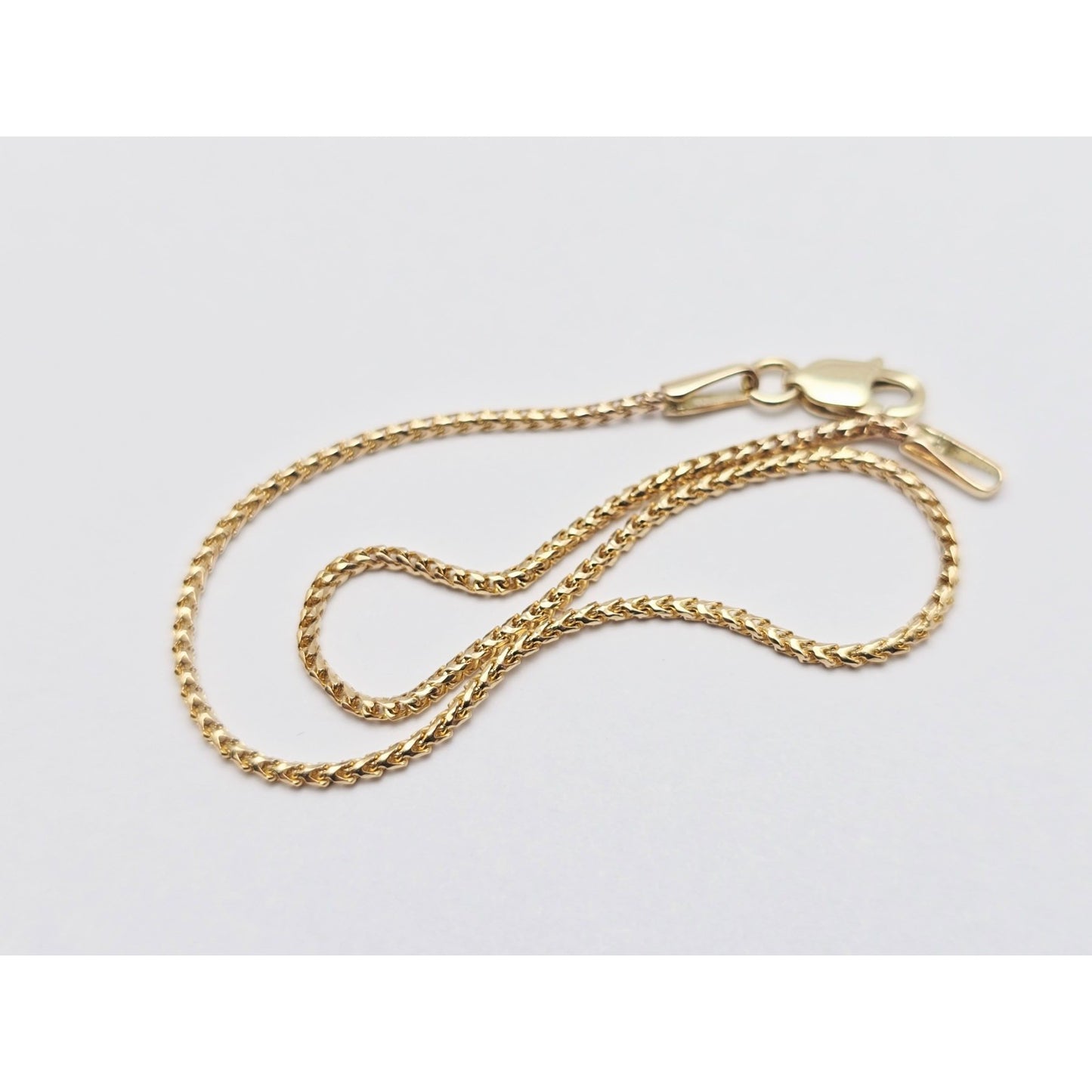 14K Yellow Gold Franco Link Chain Bracelet