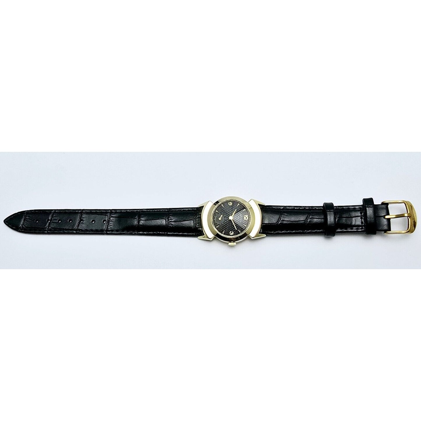 Vintage Lord Elgin Black Knight 14K Gold Filled 680 21j Manual Wind Watch 27mm