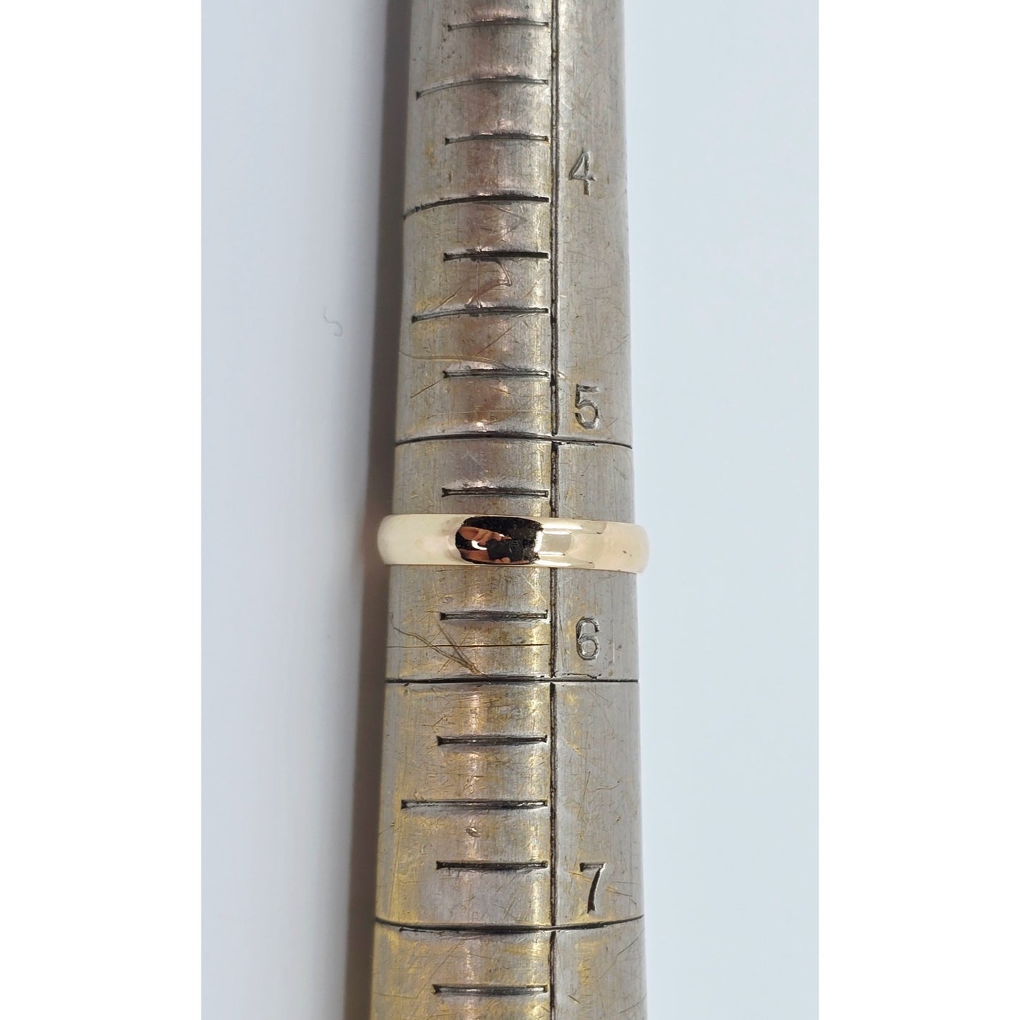 14K Yellow Gold Polished Wedding Band Ring