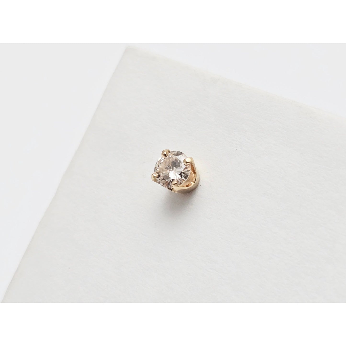 14K Yellow Gold Diamond Stud Earrings 0.66 TCW