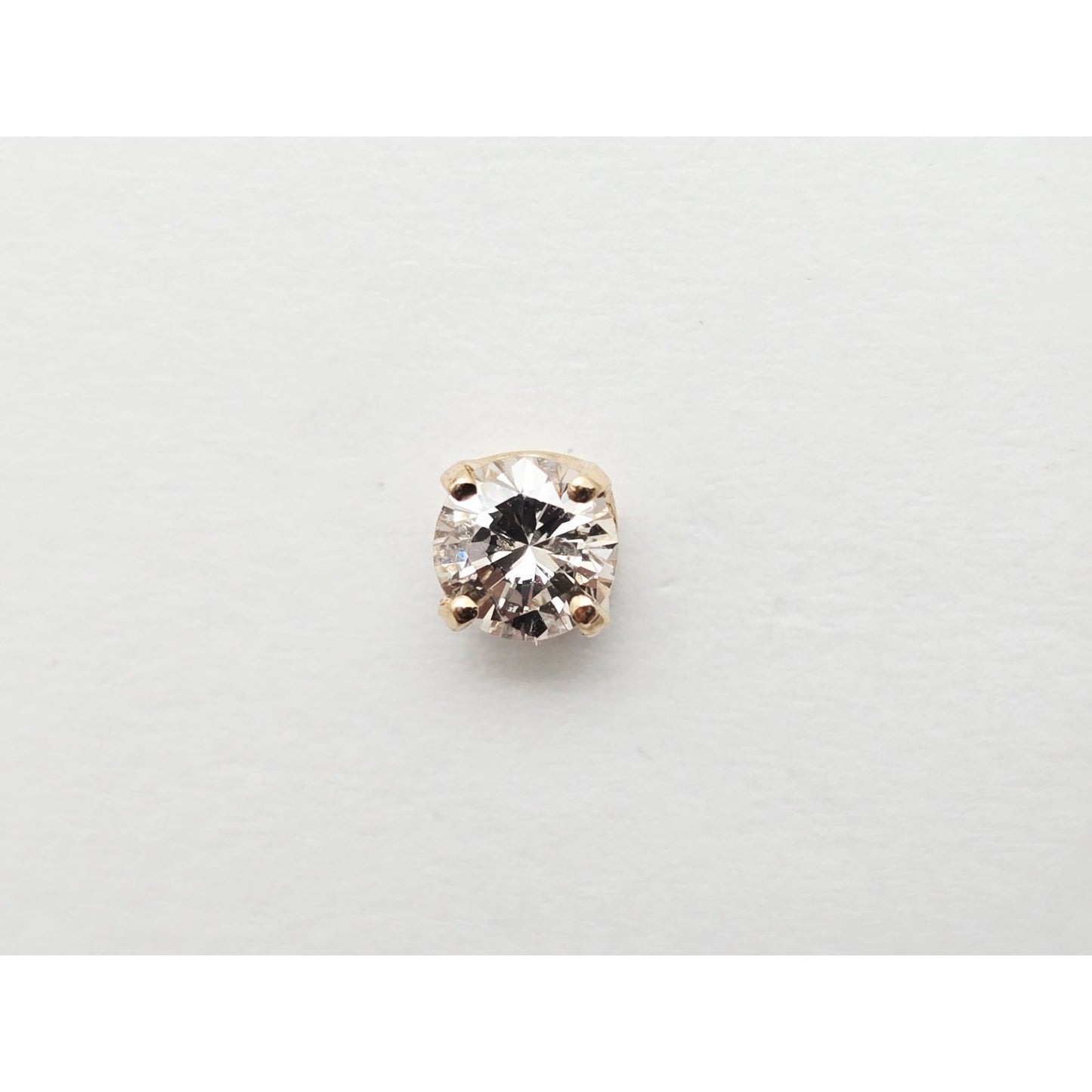 14K Yellow Gold Diamond Stud Earrings 0.66 TCW