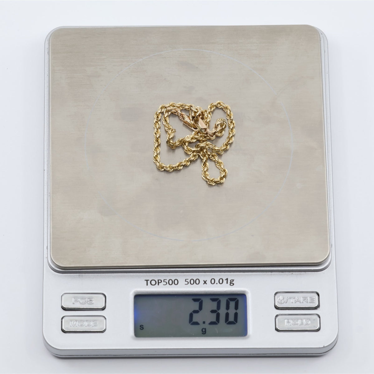 14K Yellow Gold Rope Anklet Bracelet