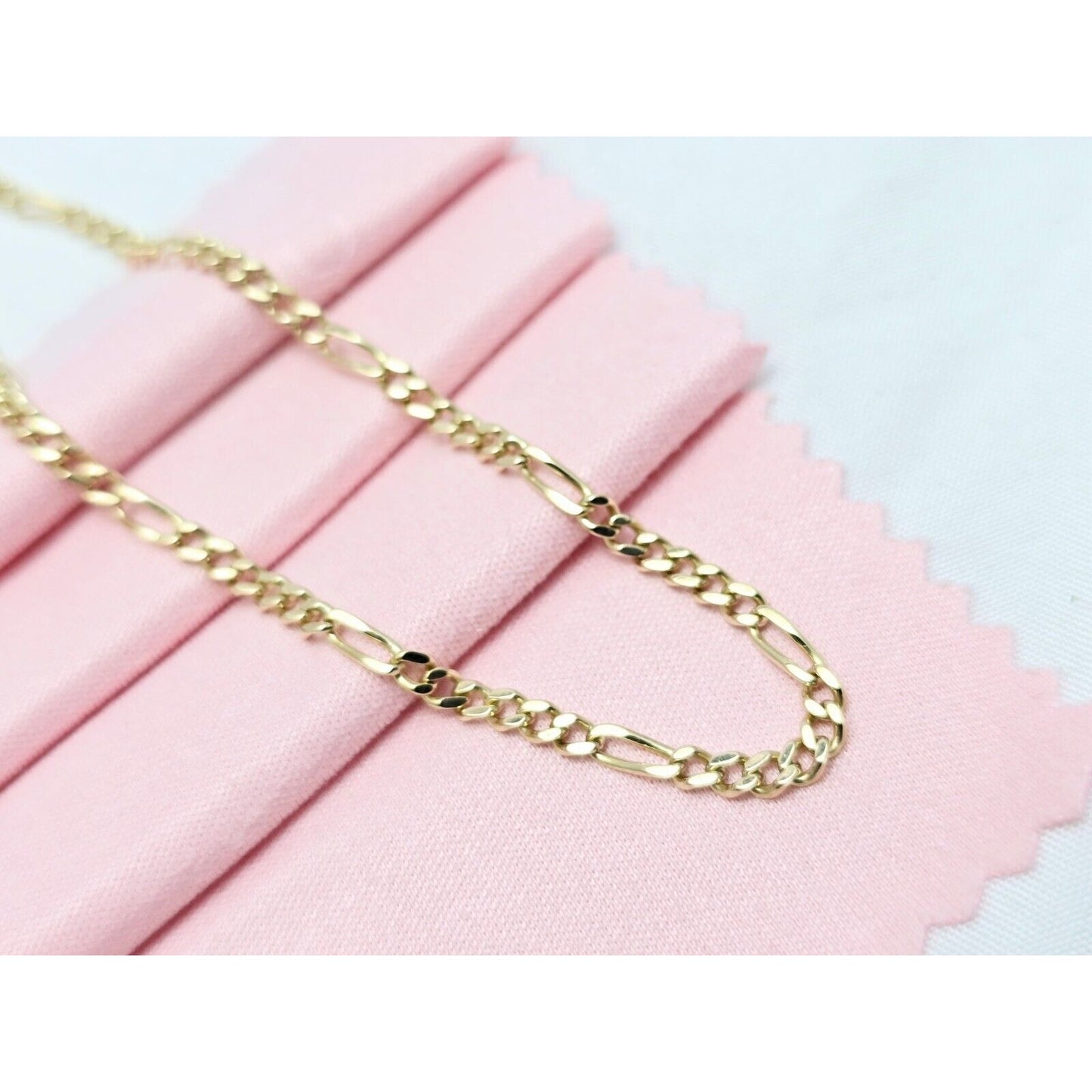14K Yellow Gold Figaro Link Bracelet