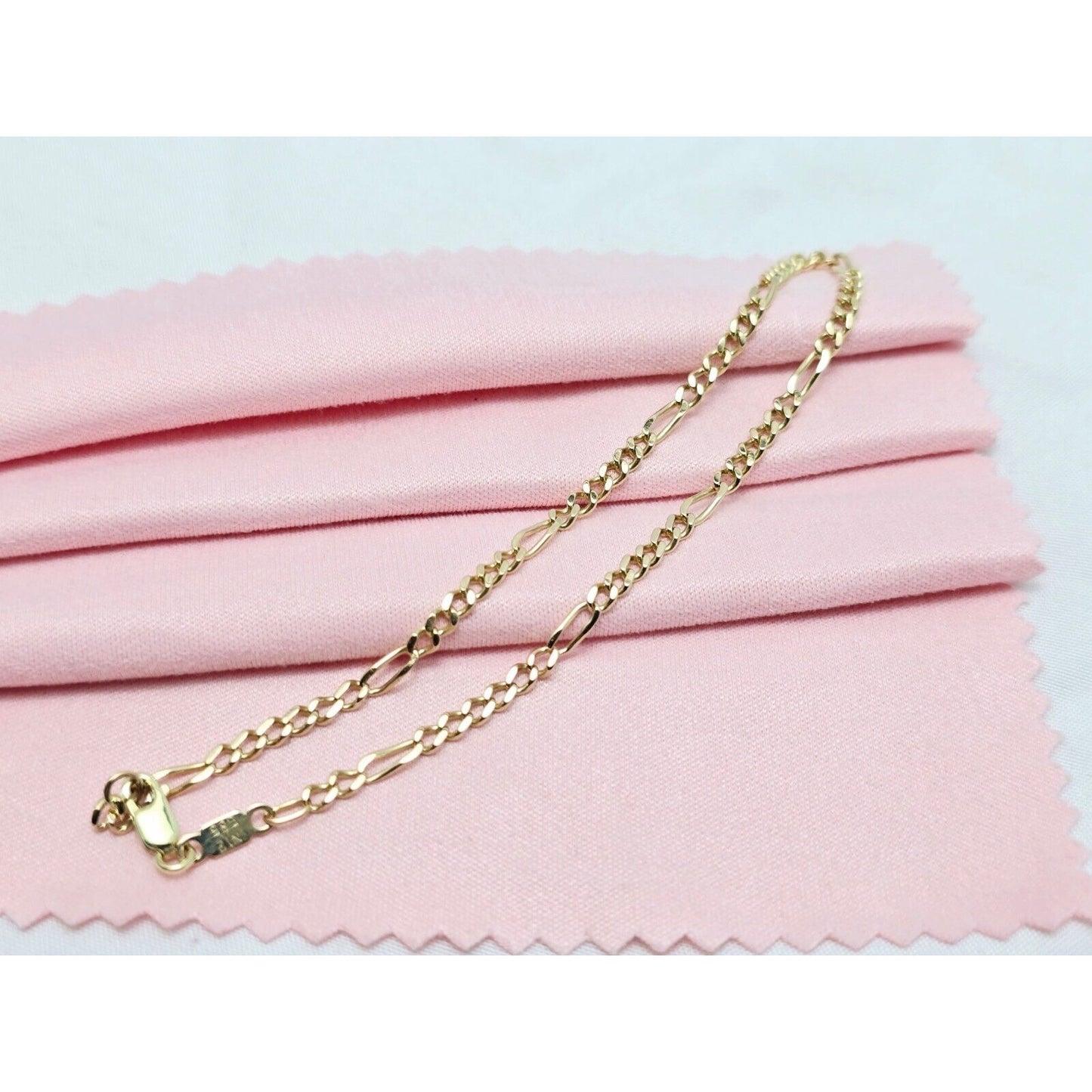 14K Yellow Gold Figaro Link Bracelet
