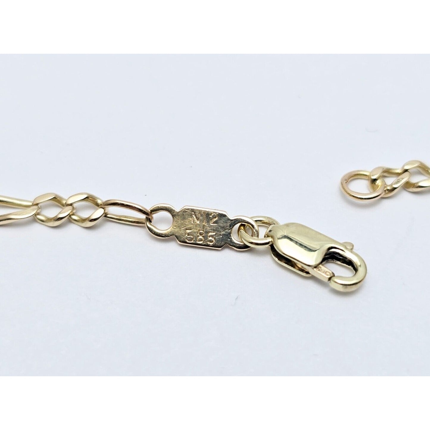 14K Yellow Gold Figaro Link Bracelet