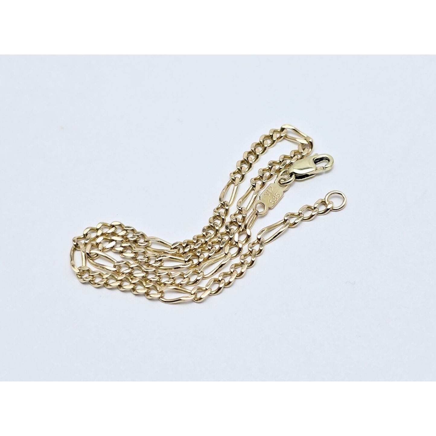 14K Yellow Gold Figaro Link Bracelet