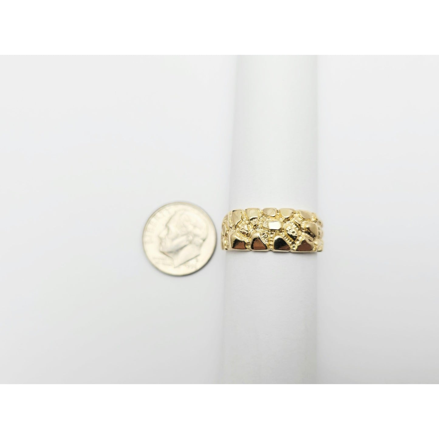14K Yellow Gold Nugget Ring