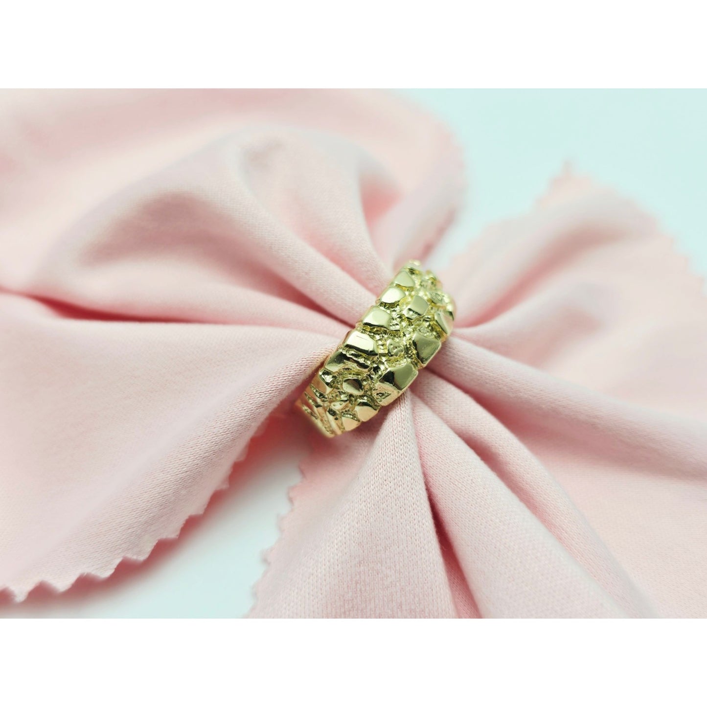 14K Yellow Gold Nugget Ring