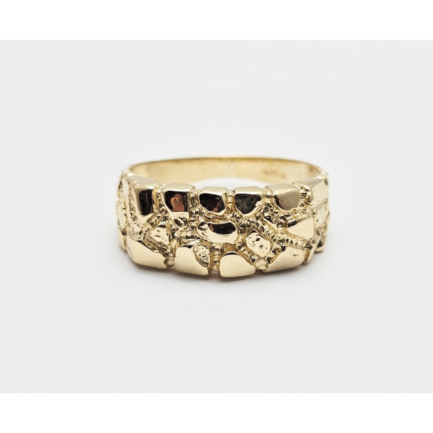 14K Yellow Gold Nugget Ring