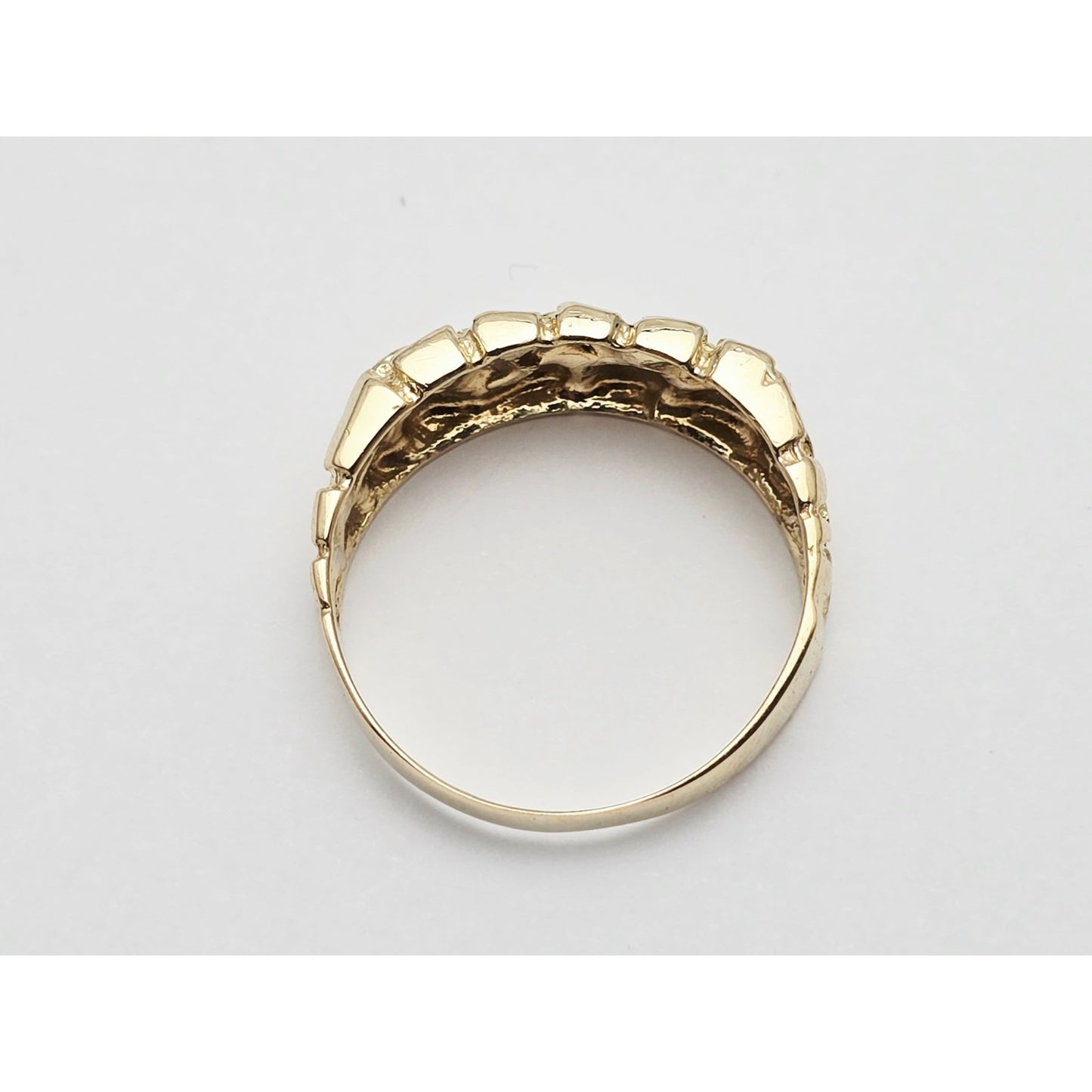 14K Yellow Gold Nugget Ring