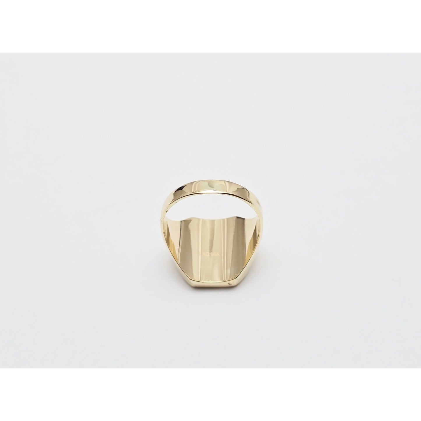 14K Yellow Gold Statement Signet Ring