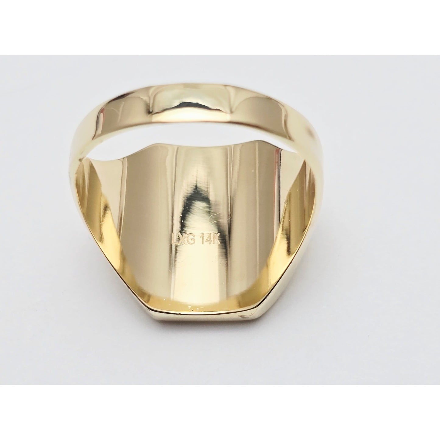 14K Yellow Gold Statement Signet Ring