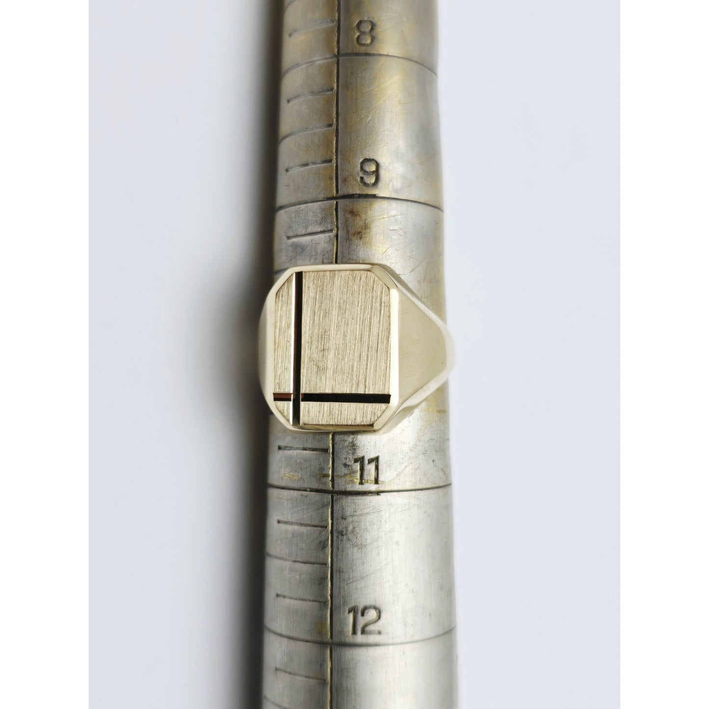 14K Yellow Gold Statement Signet Ring