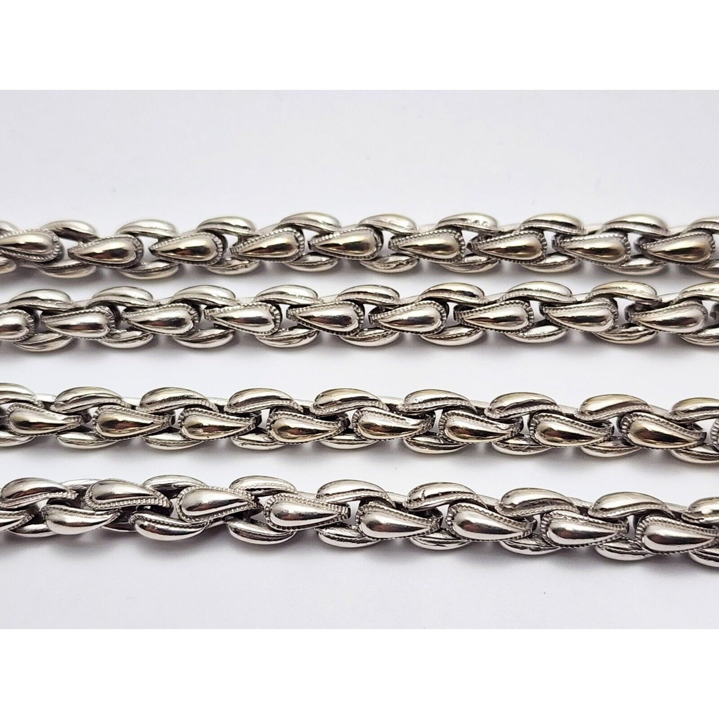 14K White Gold Link Chain Necklace