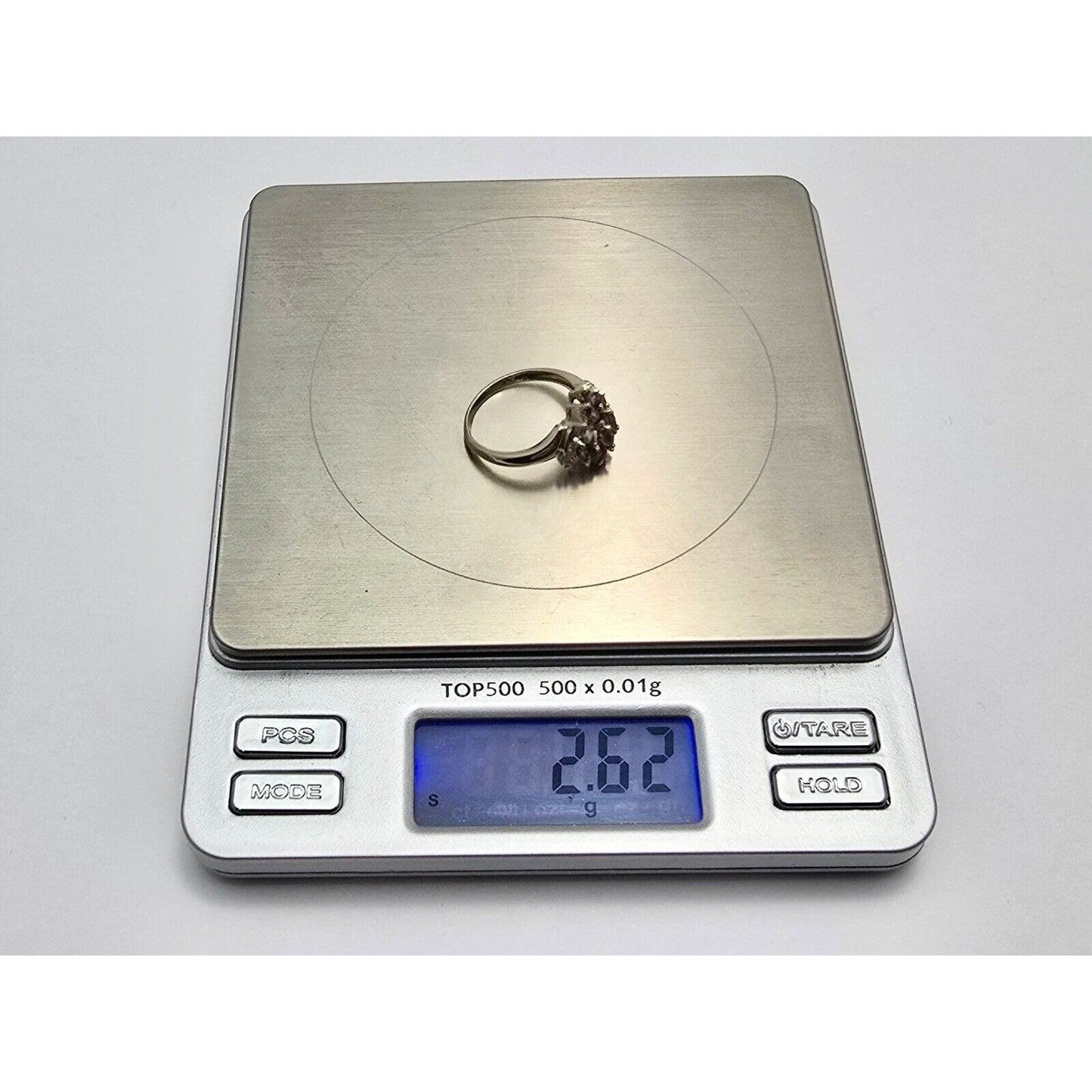 10K Yellow Gold Amethyst & Diamond Ring