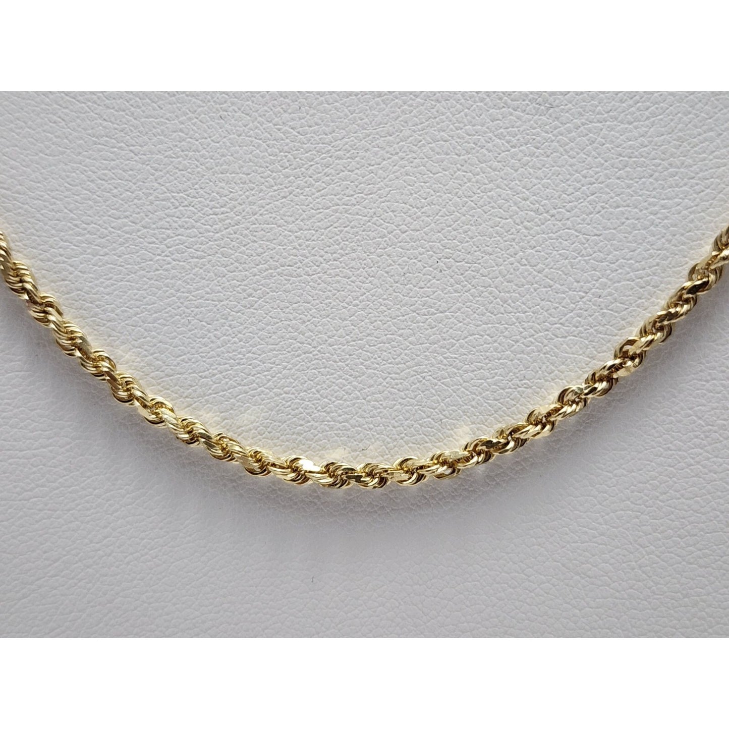 14K Yellow Gold Rope Chain Necklace