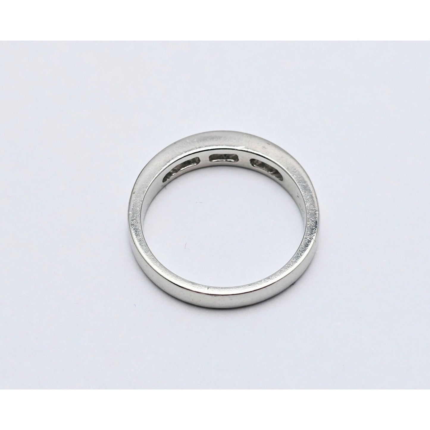 Solid Platinum 950 Round Diamond Engagement Wedding Ring Band