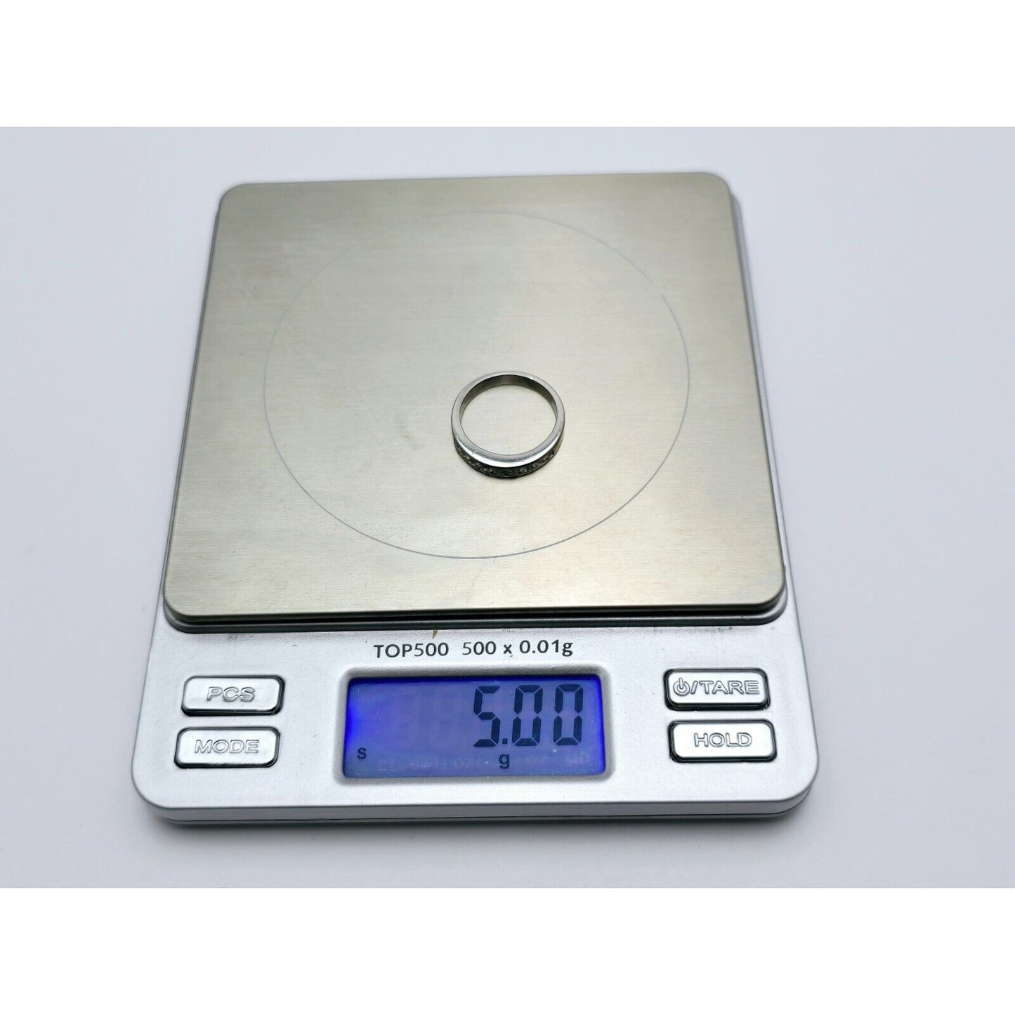 Solid Platinum 950 Round Diamond Engagement Wedding Ring Band