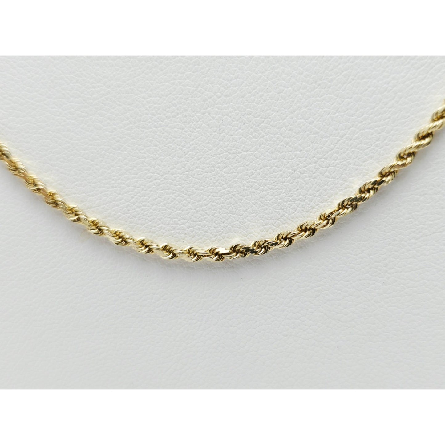 14K Yellow Gold Rope Chain Necklace