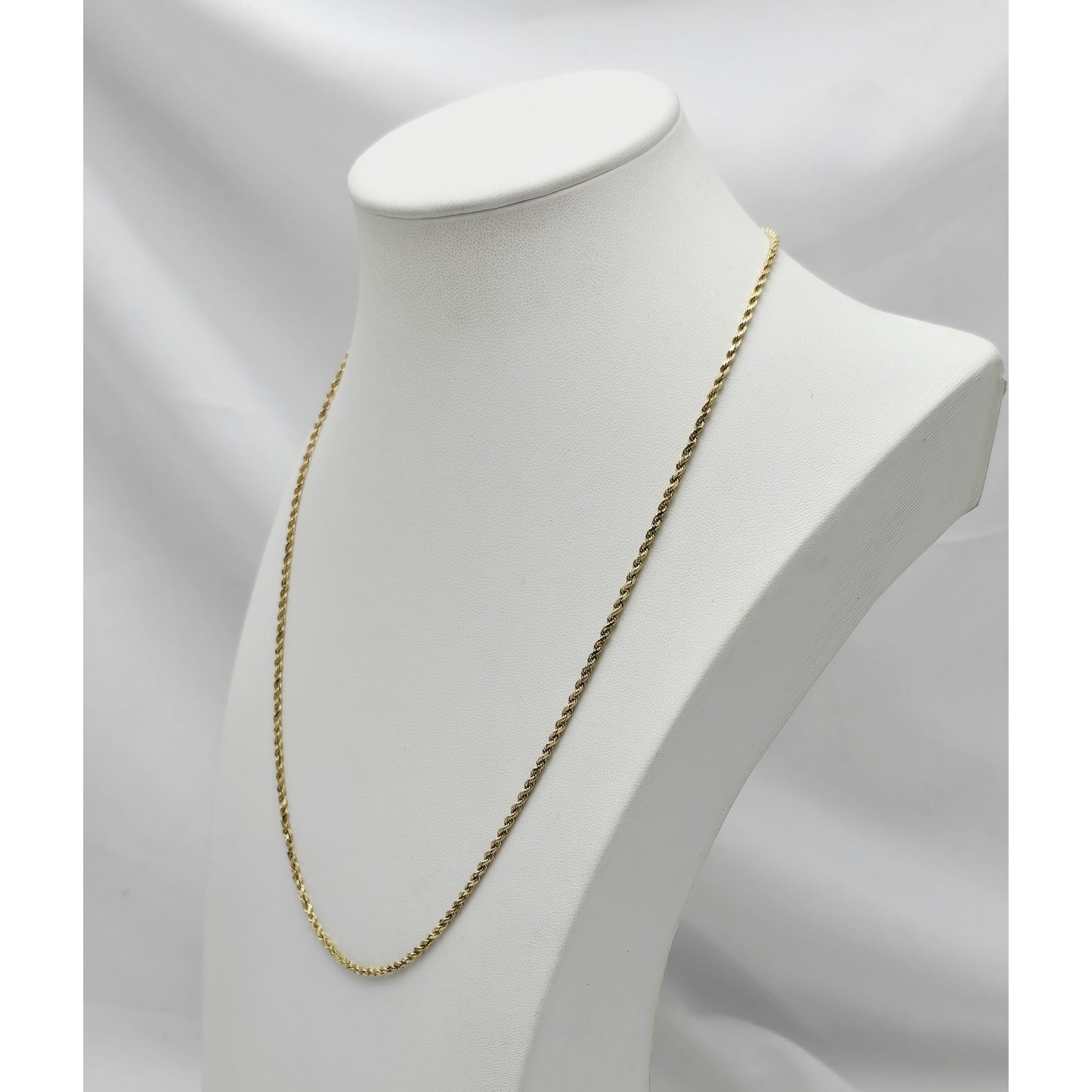 14K Yellow Gold Rope Chain Necklace