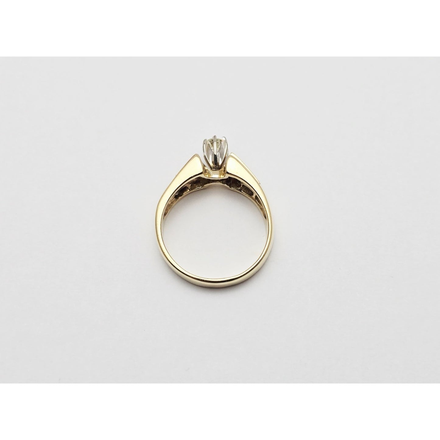 14K Yellow Gold Diamond Engagement Ring