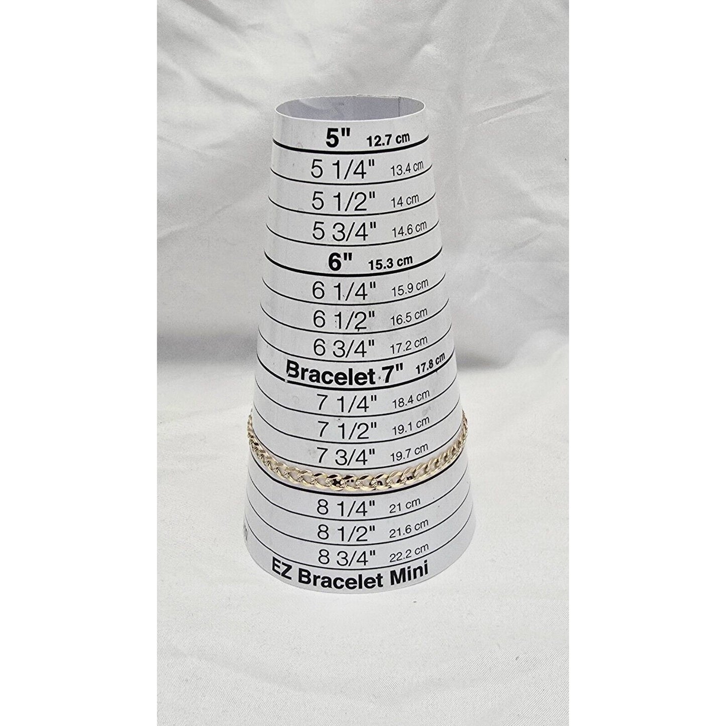 14K Two Tone Gold Diamond Cut Curb Cuban Link Chain Bracelet