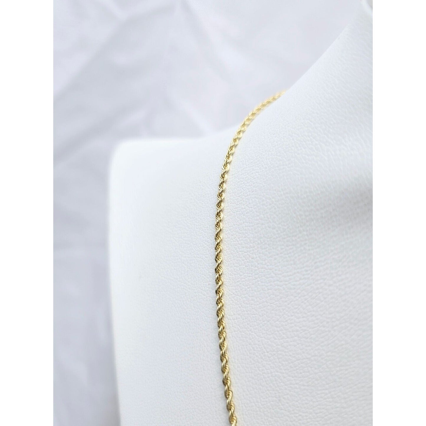14K Yellow Gold Rope Chain Necklace