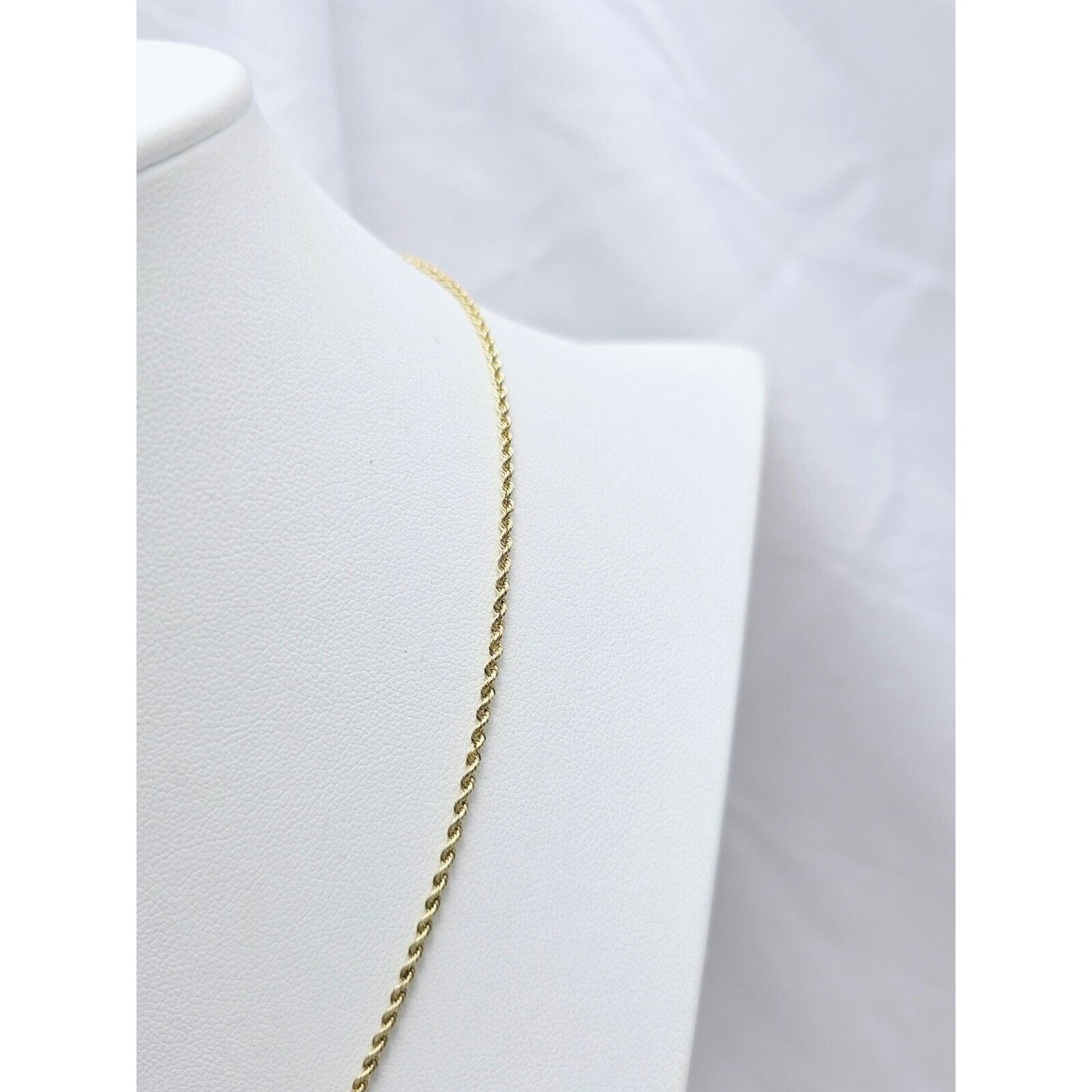 14K Yellow Gold Rope Chain Necklace