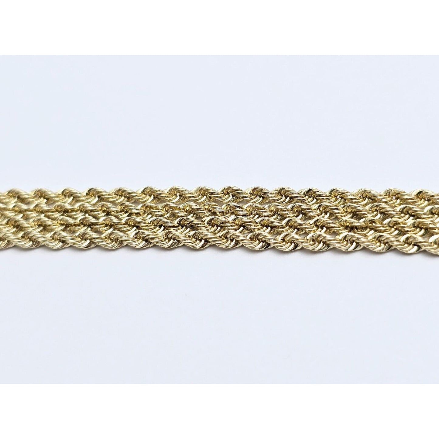 14K Yellow Gold Rope Chain Necklace