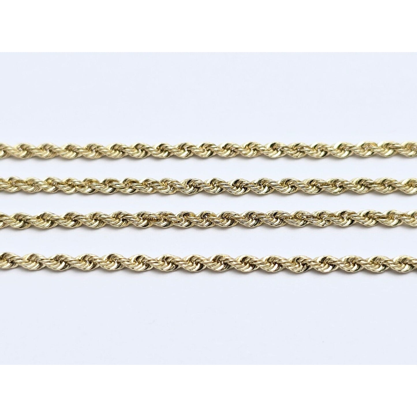 14K Yellow Gold Rope Chain Necklace