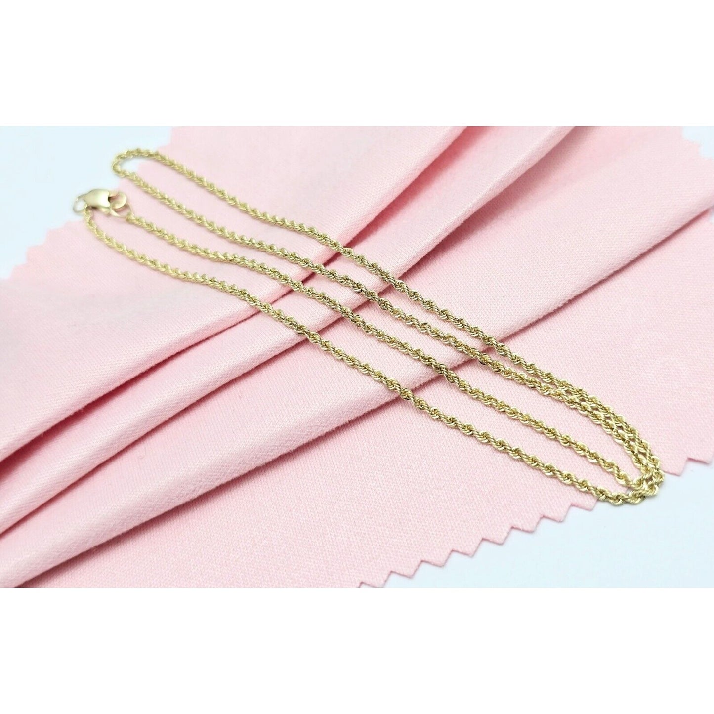 14K Yellow Gold Rope Chain Necklace