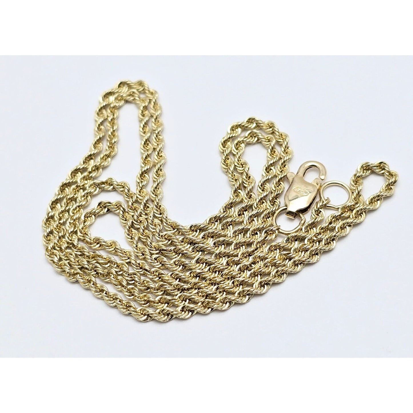 14K Yellow Gold Rope Chain Necklace