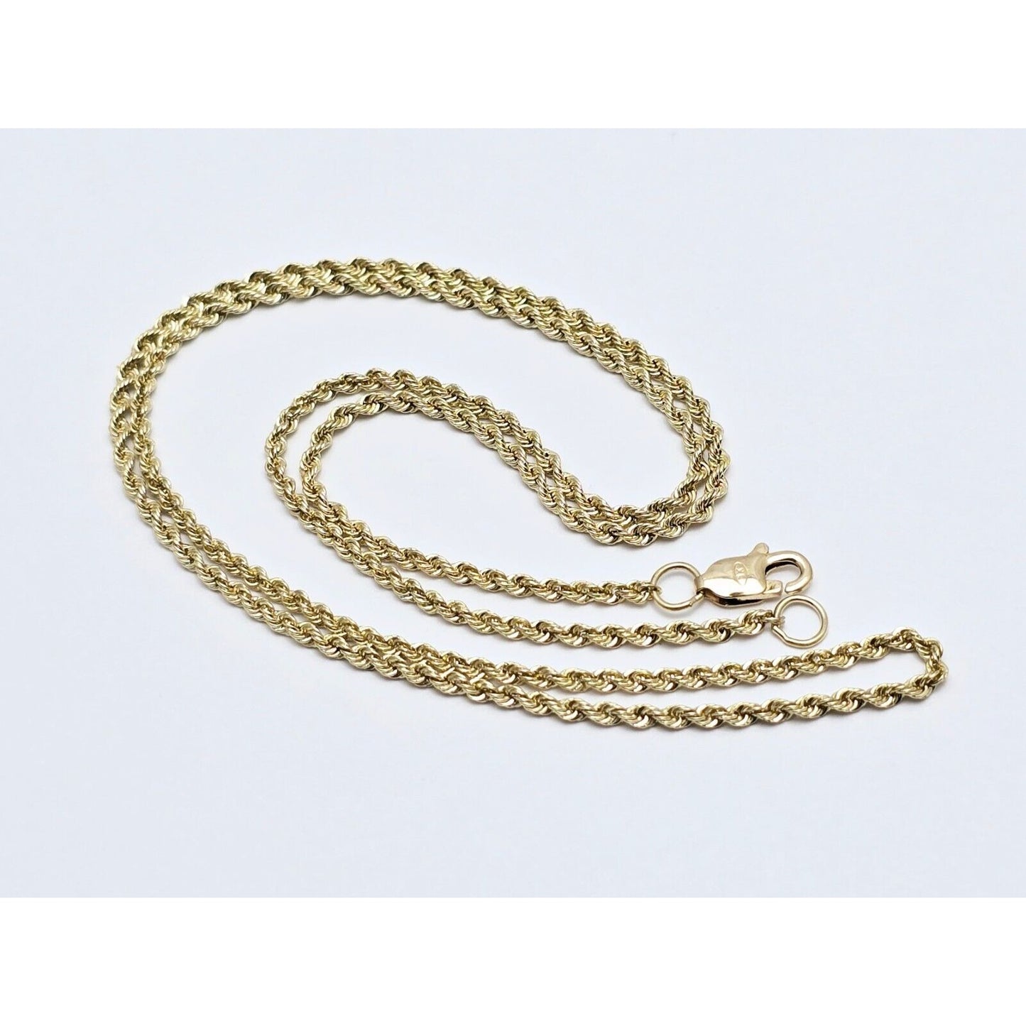 14K Yellow Gold Rope Chain Necklace