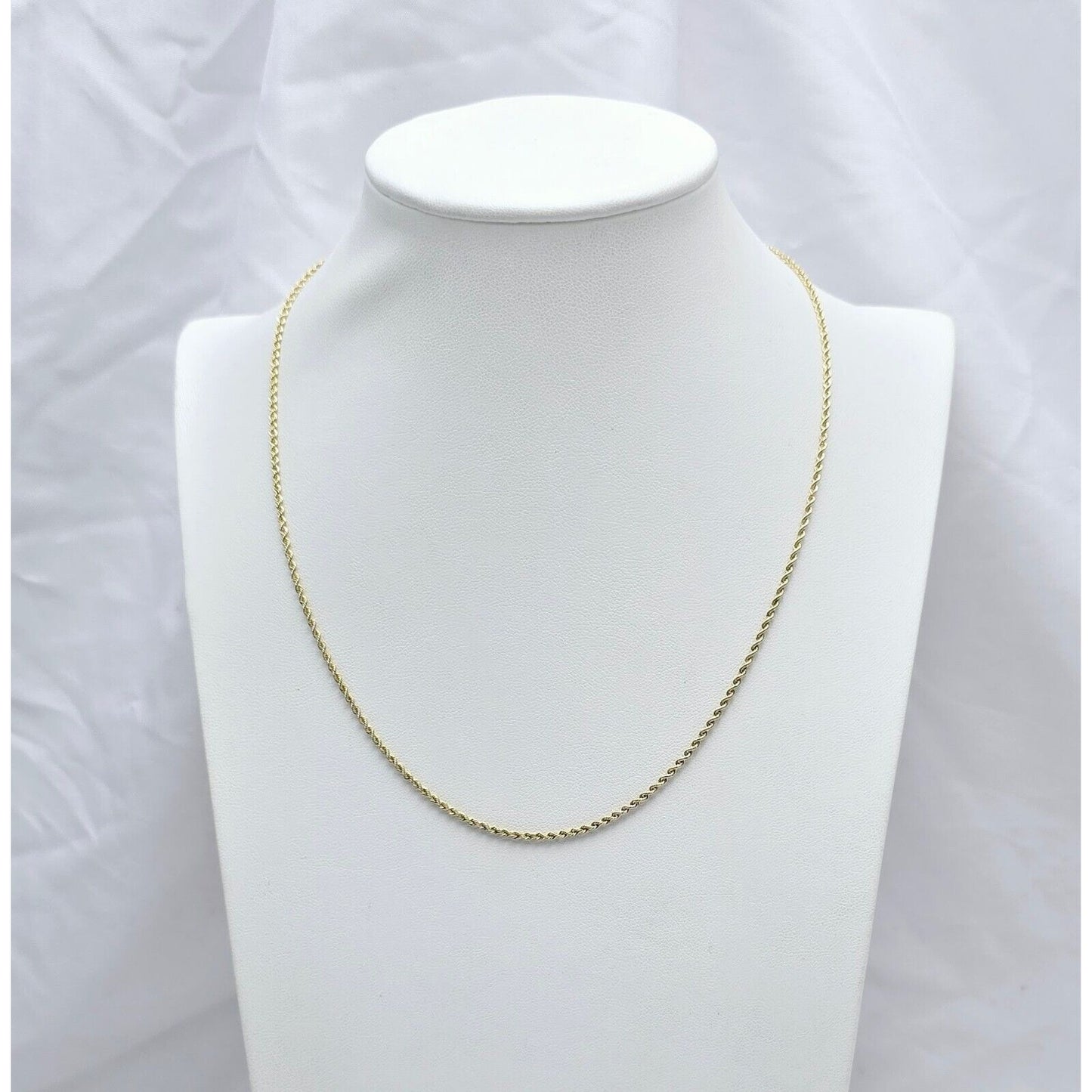 14K Yellow Gold Rope Chain Necklace
