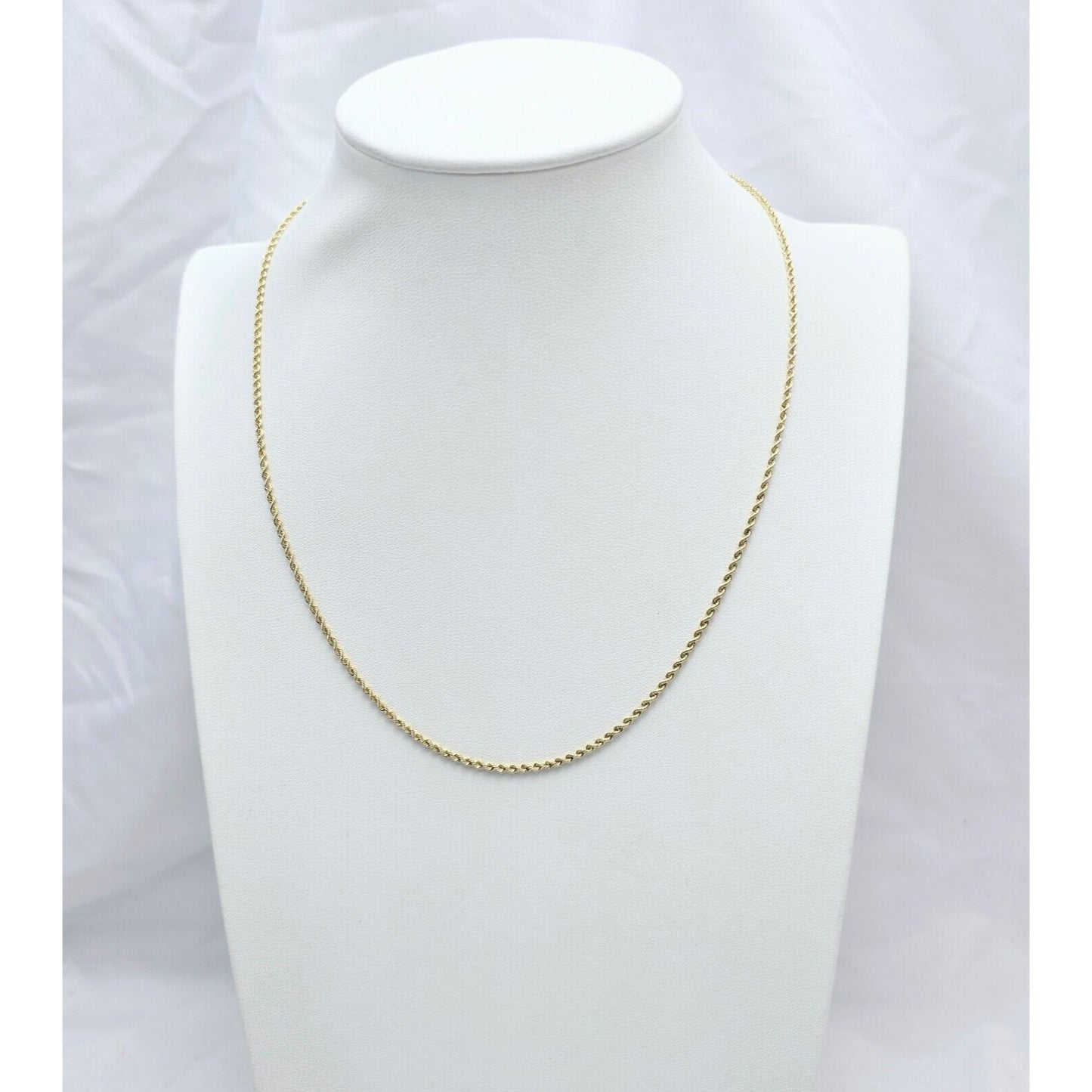 14K Yellow Gold Rope Chain Necklace