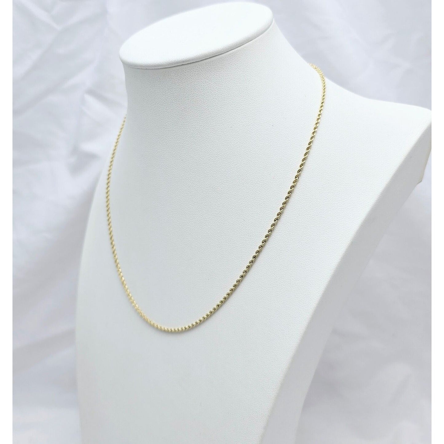 14K Yellow Gold Rope Chain Necklace