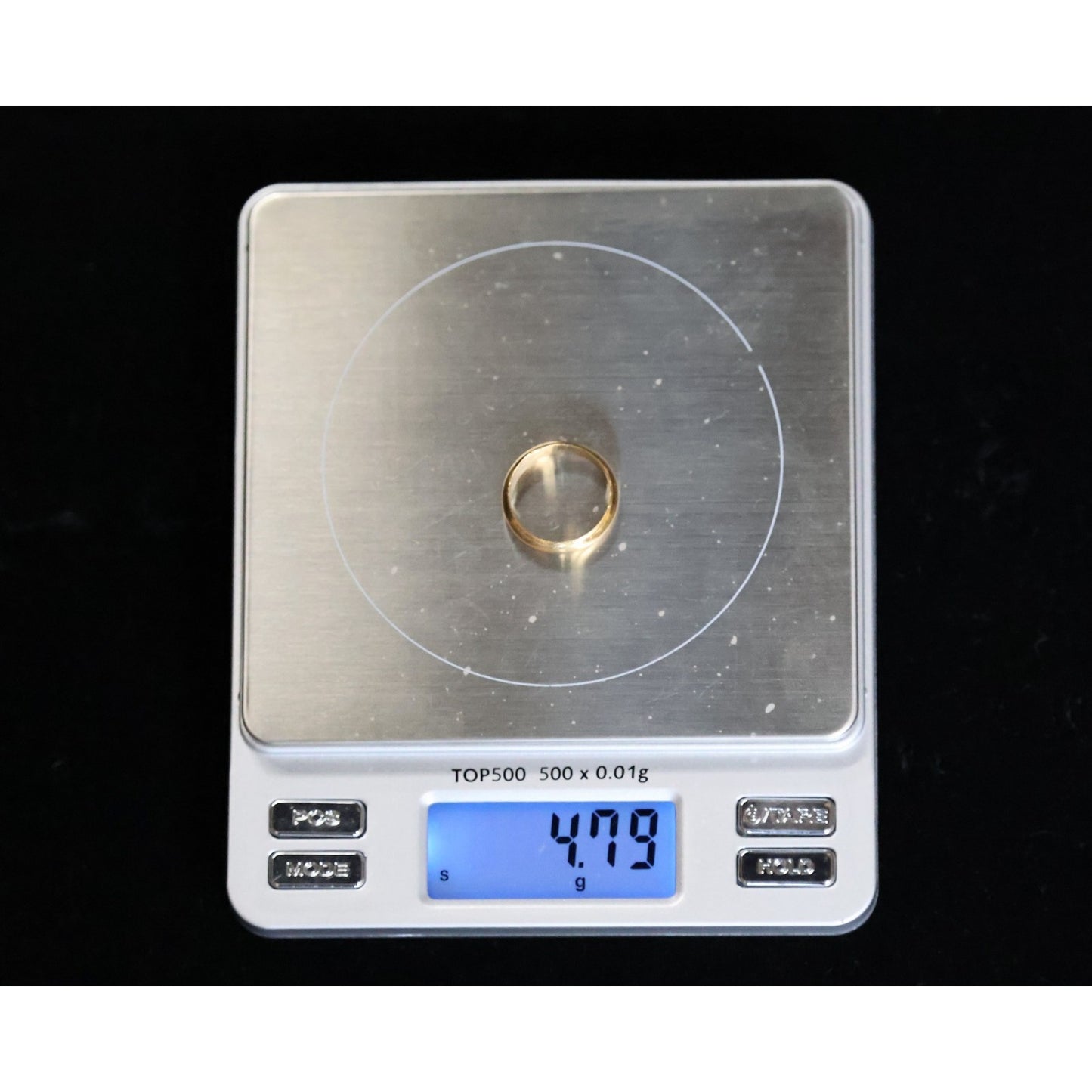 23K Yellow Gold Polished Wedding Band Ring