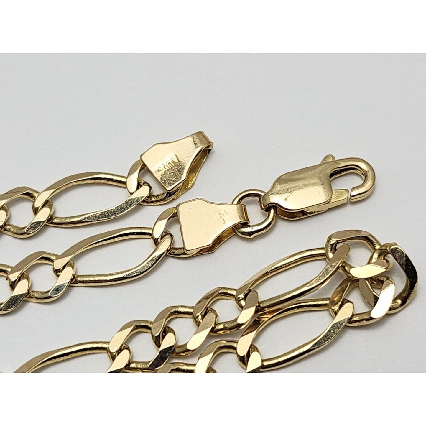 14K Yellow Gold Figaro Link Chain Necklace