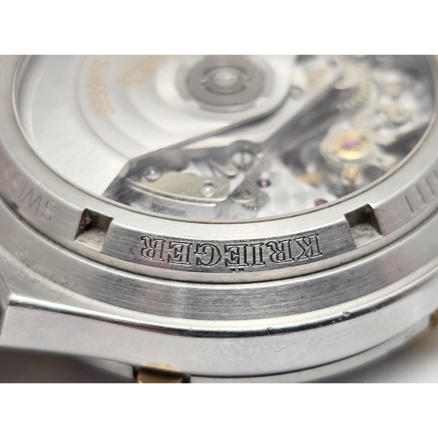 Krieger B929 Chronograph Swiss Watch 18K Two-Tone Limited 17/300 Valjoux 7750