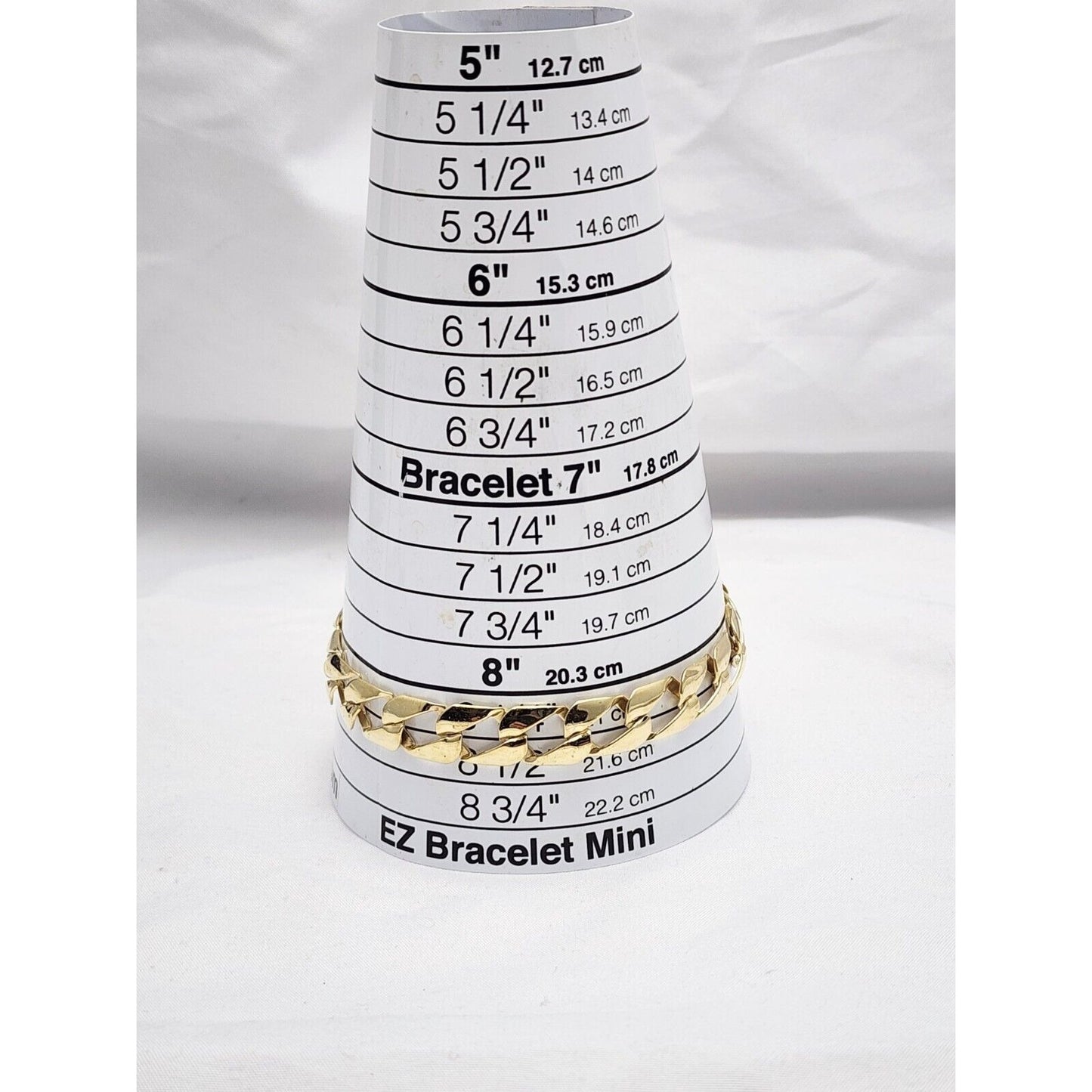 14K Yellow Gold Cuban Link Chain Bracelet