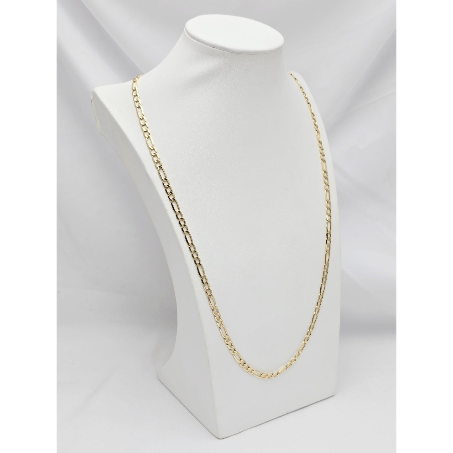 14K Yellow Gold Figaro Link Chain Necklace