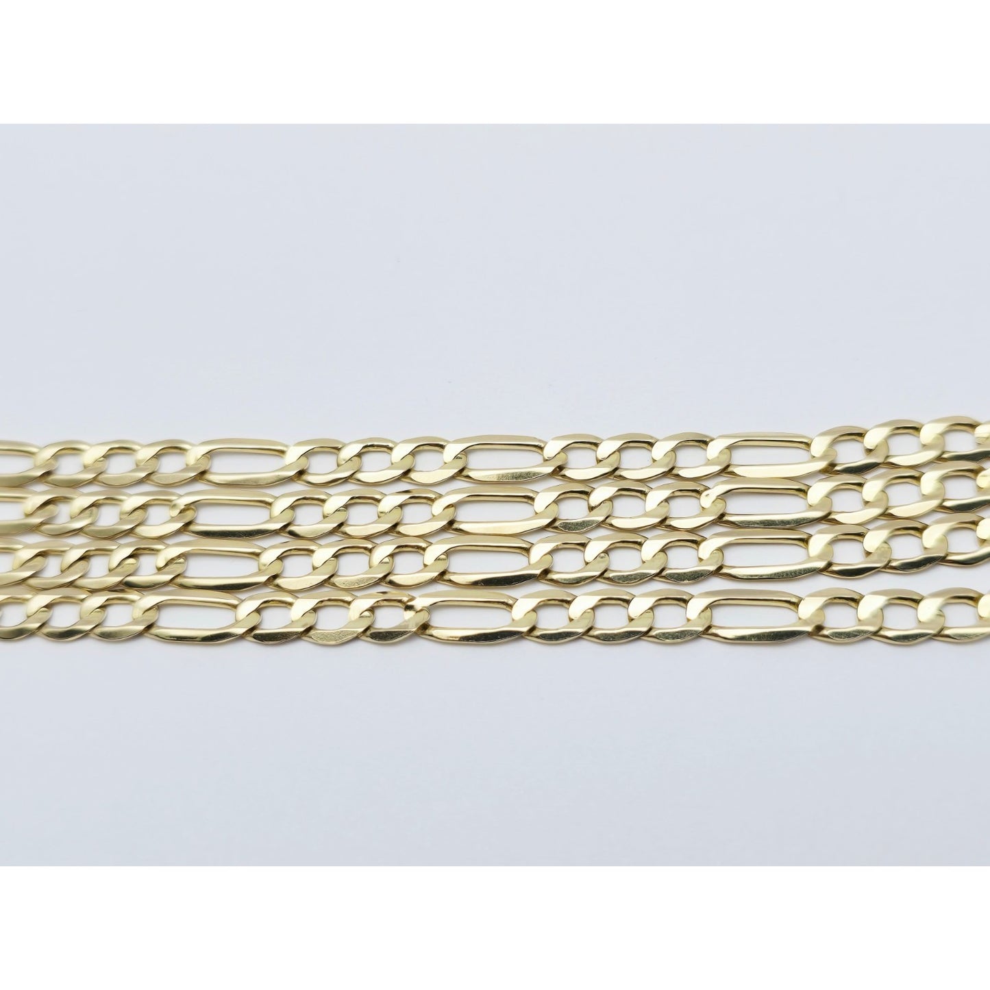 14K Yellow Gold Figaro Link Chain Necklace