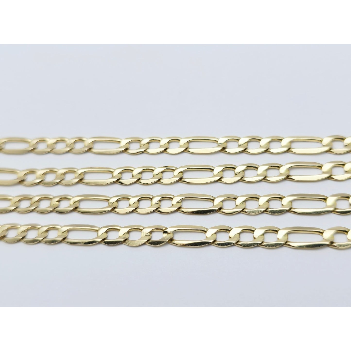 14K Yellow Gold Figaro Link Chain Necklace