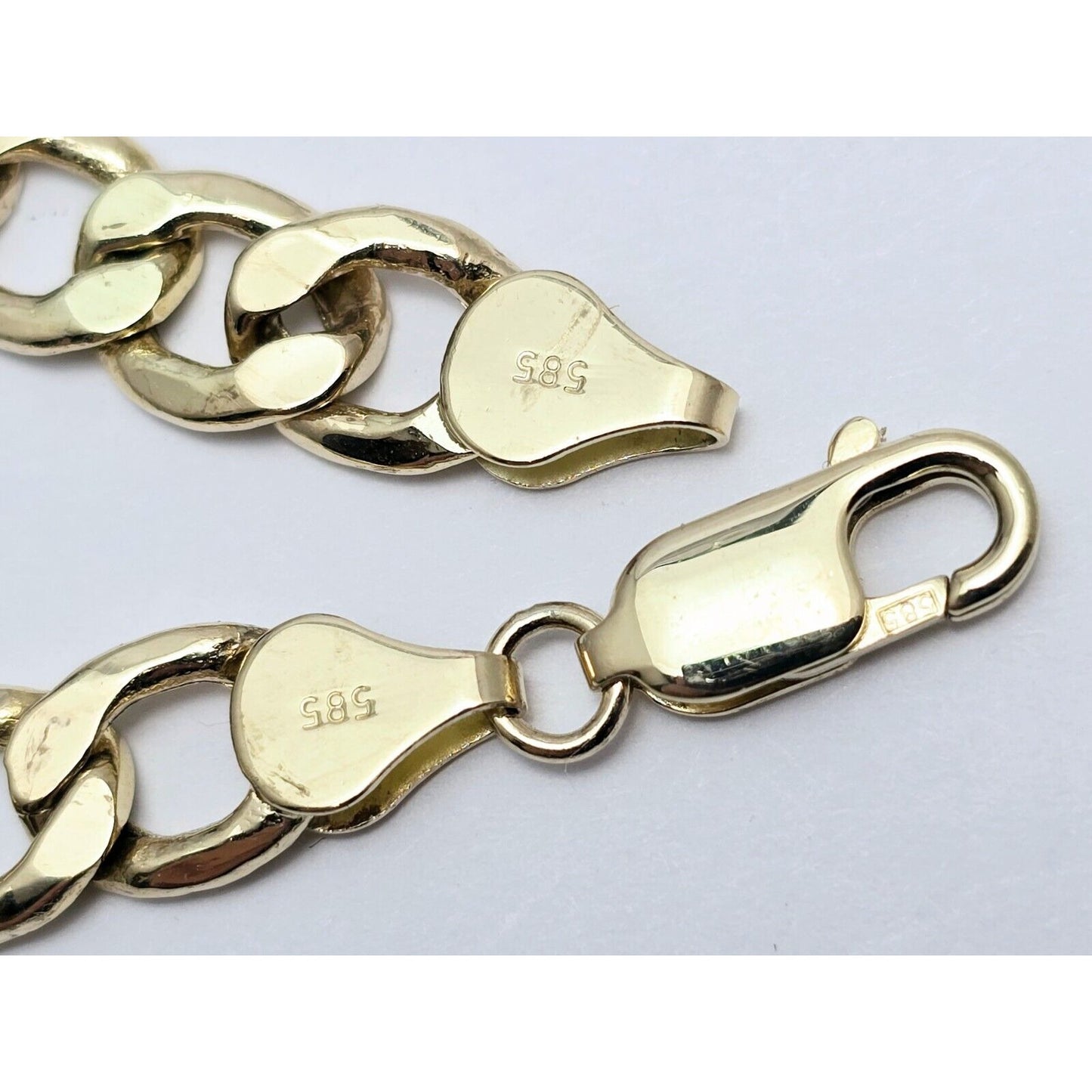14K Yellow Gold Polished Figaro Link Bracelet